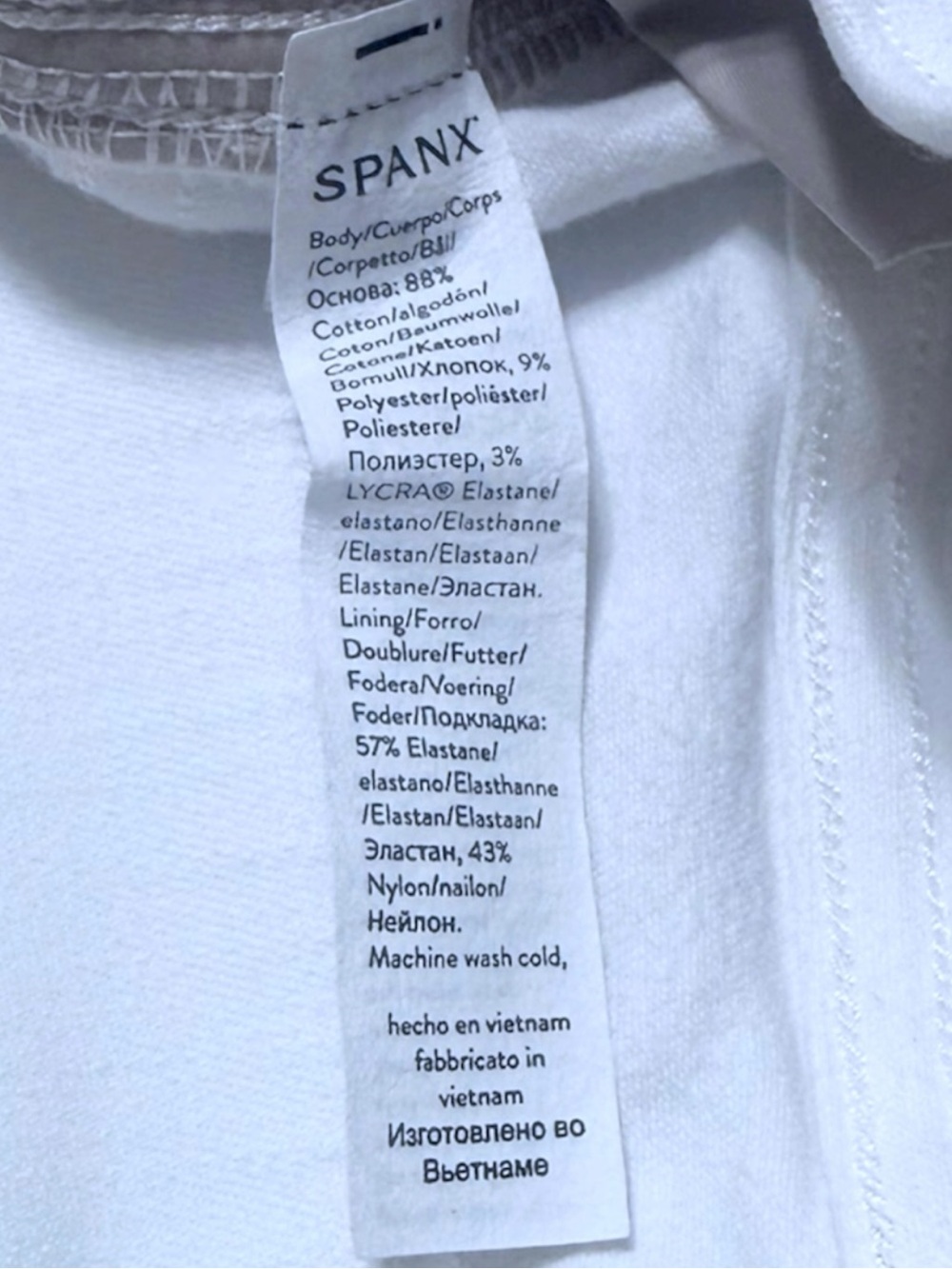 SPANX Supersmooth White Stretch Twill Cropped Wide Leg Pants Patch Pockets L - Picture 16 of 16